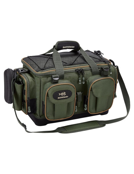 Bolsa de Hombro para Pesca BASSDASH Resistente al Agua Mediana