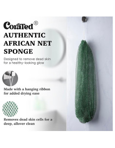 Esponja Exfoliante CORATED de Red Africana 114 cm - Baño 2