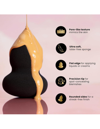 Esponja de Maquillaje Vegana Frankie Rose | Cobertura Media a Completa