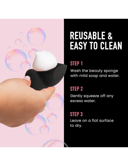 Esponja de Maquillaje Vegana Frankie Rose | Cobertura Media a Completa