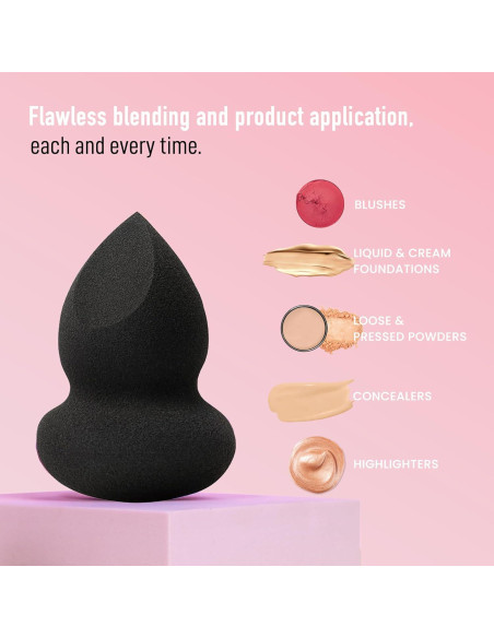 Esponja de Maquillaje Vegana Frankie Rose | Cobertura Media a Completa