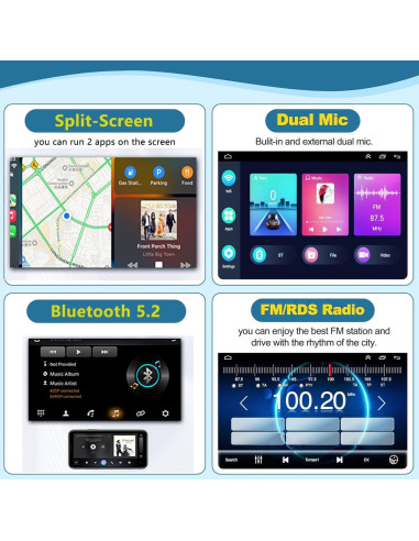 Estéreo de coche Android 10" Dodge RAM 1500 2500 3500 2009-2012