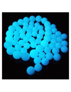 Perlas Brillantes en la Oscuridad TWINKLING 70pcs 8mm Azul