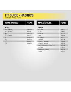 Arnés de cableado de radio Scosche HA08BCB para Acura y Honda 2