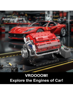 Mould King Motor V8 552 Piezas Kit de Construcción STEM 2