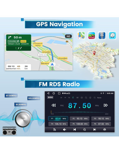 Radio de Coche Android 9" para Mercedes ML350 GL450 2005-2011