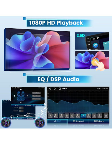 Radio de Coche Android 9" para Mercedes ML350 GL450 2005-2011