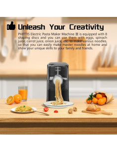 Máquina de Pasta Eléctrica PHITTIS H9 Automática 8 Discos 2