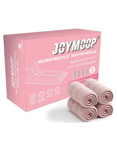 Almohadillas de Microfibra JOYMOOP para Mopa Plana - 4 Piezas 33cm