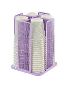 Soporte Organizador de Tazas ANNOVA 4 Compartimentos Púrpura