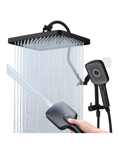 Cabezal de Ducha de Lluvia 33 cm V-Frankness con Ducha Manual