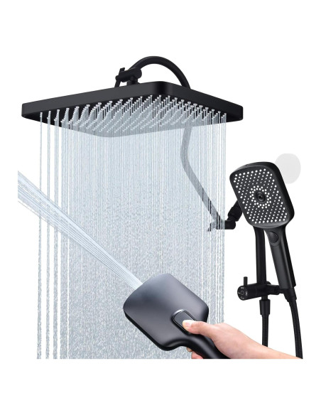 Cabezal de Ducha de Lluvia 33 cm V-Frankness con Ducha Manual