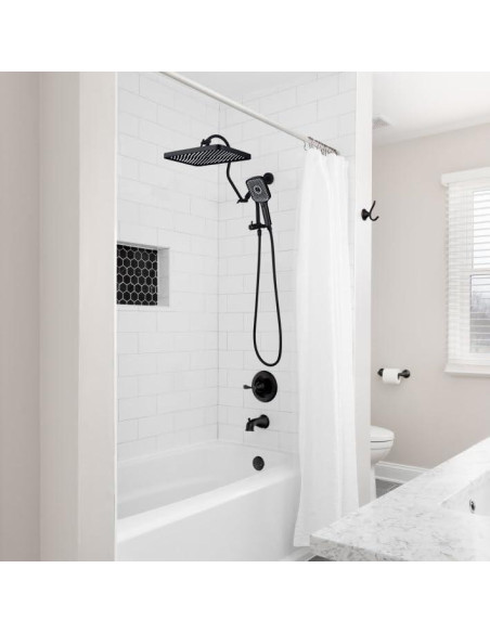 Cabezal de Ducha de Lluvia 33 cm V-Frankness con Ducha Manual