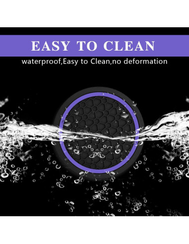 4 Posavasos Antideslizantes Morados Couslcd para Coche 6.99 cm