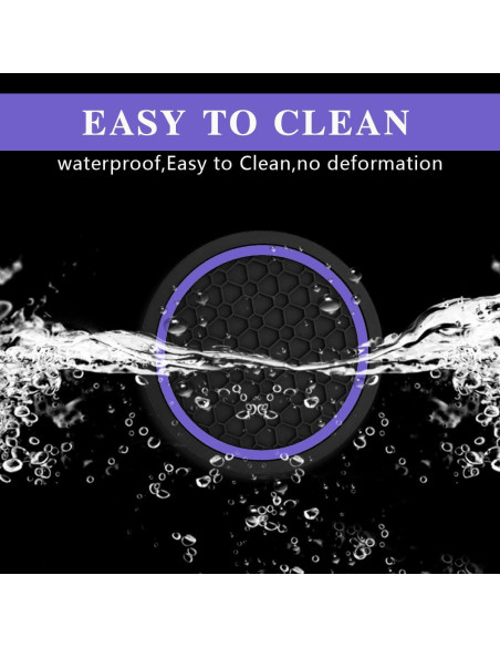 4 Posavasos Antideslizantes Morados Couslcd para Coche 6.99 cm