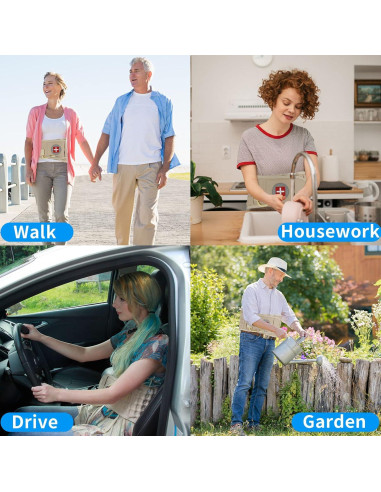 Cinturón de Descompresión Lumbar 6Xigouma Beige Talla Única