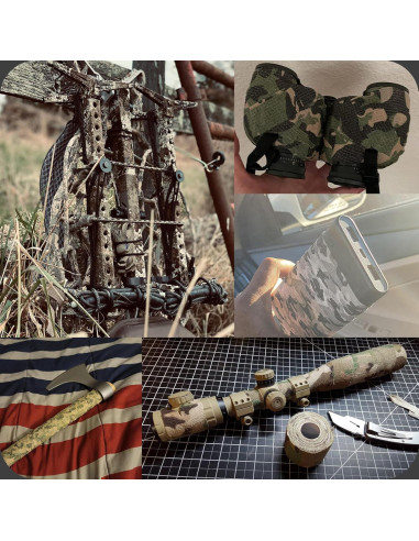 Venda Autoadhesiva Negra 2 Pulgadas IndigoCase - Paquete de 6 Rollos