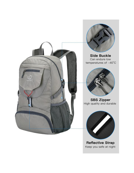 Mochila Plegable WATERFLY 20L Ultra Ligera para Viajes