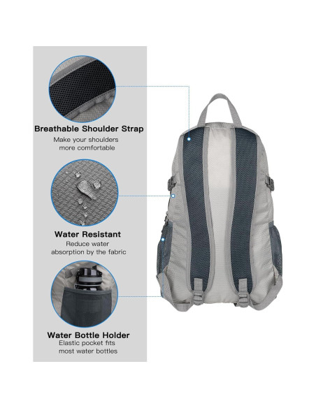 Mochila Plegable WATERFLY 20L Ultra Ligera para Viajes