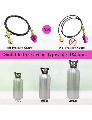 Adaptador CGA320 para Tanque de CO2 a Máquina de Soda KUMAS