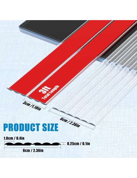 Protector de Esquina de Pared MONOID 1.18x6ft Transparente