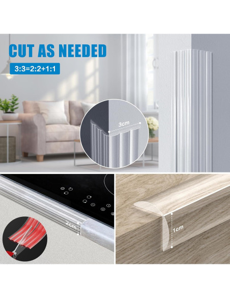 Protector de Esquina de Pared MONOID 1.18x6ft Transparente