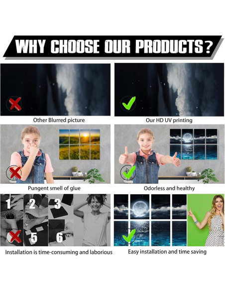 Paneles Acústicos YPY 8 Piezas 30x40 cm Aislantes Decorativos