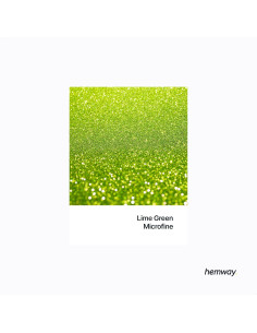 Brillo Microfino Verde Lima Hemway 130g para Manualidades 2