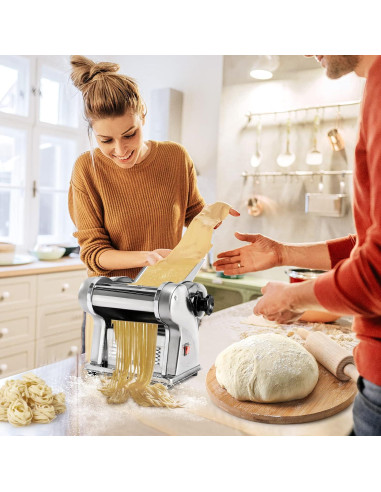 Dyna-Living Máquina de Pasta Eléctrica 135W Acero Inoxidable