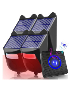 Alarma de Entrada Solar Inalámbrica Chesbung 2025 con 4 Sensores