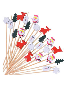 Palillos de Cóctel de Navidad AIPNUN - 100PCS 11.94 cm