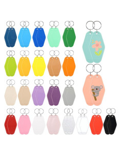 Llavero en blanco Yoption para sublimación 50 piezas 90x45mm