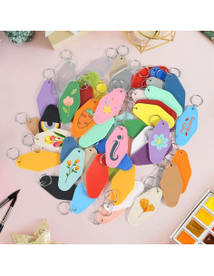 Llavero en blanco Yoption para sublimación 50 piezas 90x45mm 2