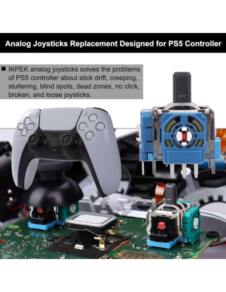 Reemplazo Joysticks Analógicos 3D Ikpek para PS5 - 6 Piezas