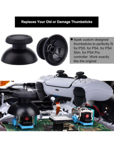 Reemplazo Joysticks Analógicos 3D Ikpek para PS5 - 6 Piezas