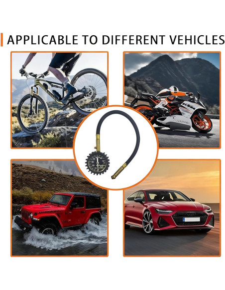 Medidor de Presión de Neumáticos SUVCARMPING 70 PSI Luminiscente