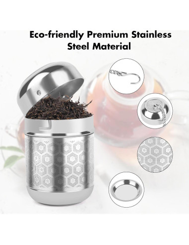 Infusor de Té Suelto CENHANG Acero Inoxidable 304 - 2 Piezas
