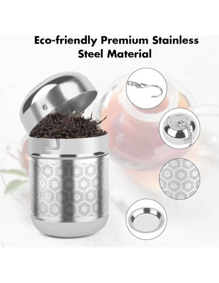 Infusor de Té Suelto CENHANG Acero Inoxidable 304 - 2 Piezas