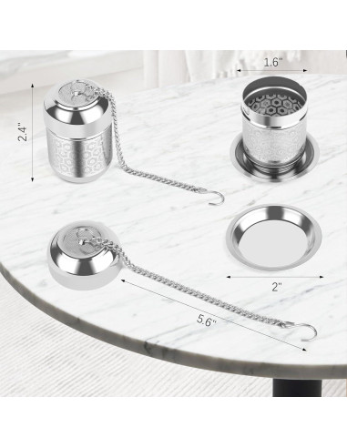 Infusor de Té Suelto CENHANG Acero Inoxidable 304 - 2 Piezas