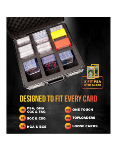 Caja de Almacenamiento para Tarjetas Graduadas PSA Panopply 3 Filas 2