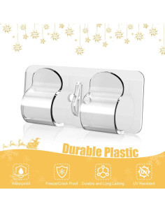 Ganchos Adhesivos para Luces Navideñas Brightown - 30 Piezas 2