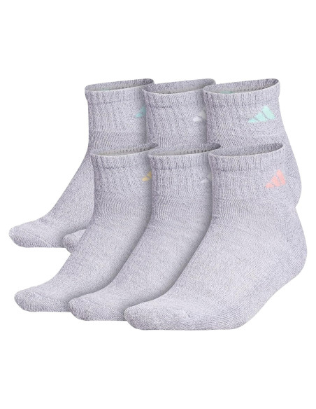 Paquete de 6 Calcetines Cortos Adidas para Mujeres - Talla 36-42