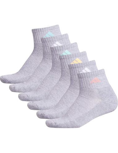 Paquete de 6 Calcetines Cortos Adidas para Mujeres - Talla 36-42