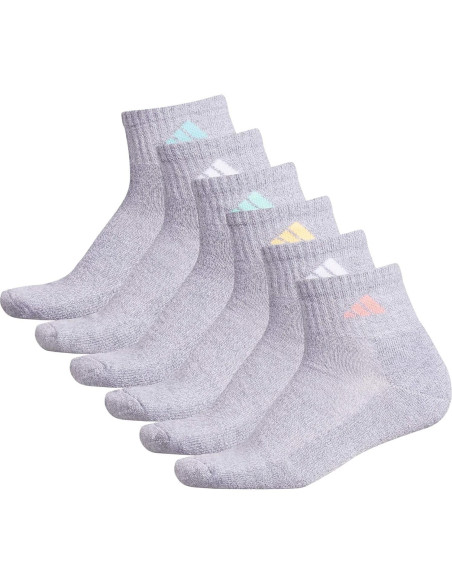 Paquete de 6 Calcetines Cortos Adidas para Mujeres - Talla 36-42