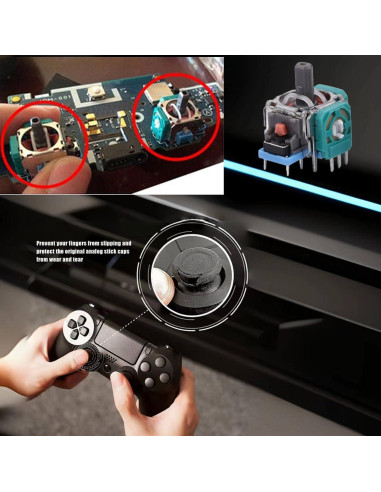 4 Piezas Joystick Analógico 3D Onyehn para PS4