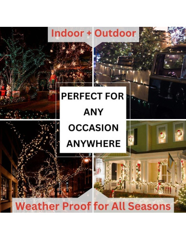 Luces de Navidad LED G12 Chillkat 60 Bombillas Multicolor 6.1m