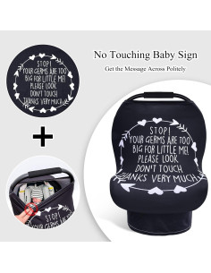 Cubierta de Asiento de Coche Metplus para Bebés - Negro 2