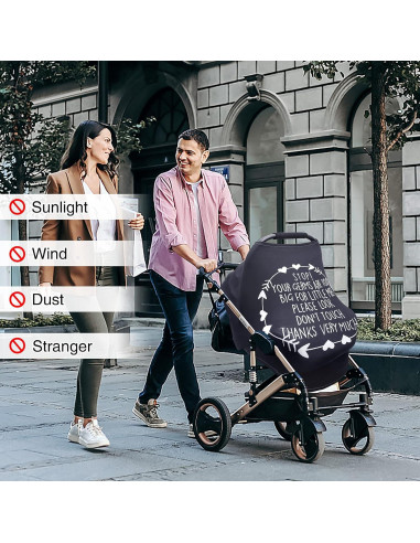 Cubierta de Asiento de Coche Metplus para Bebés - Negro