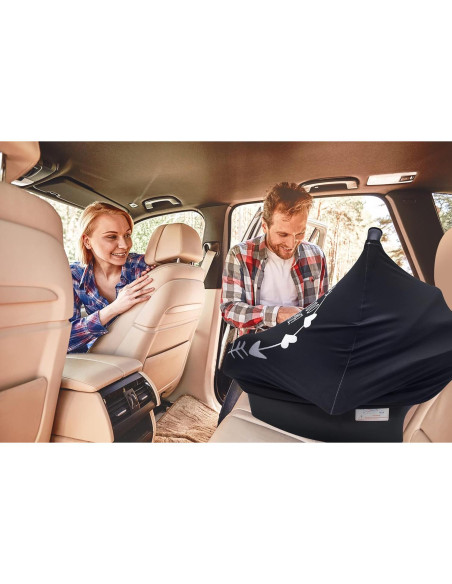 Cubierta de Asiento de Coche Metplus para Bebés - Negro