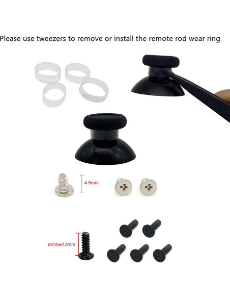 4 Piezas Joystick Analógico 3D Onyehn para PS4